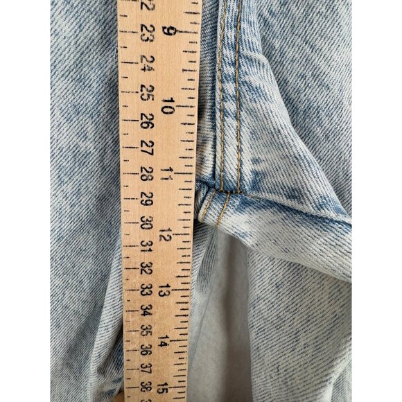 VTG Zena Jeans 26x31 Button zip Barrel Leg Baggy Rigid Cotton High‎ Waist - Picture 5 of 9